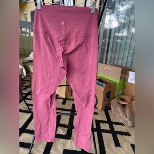 Lululemon dusty pink Aligns